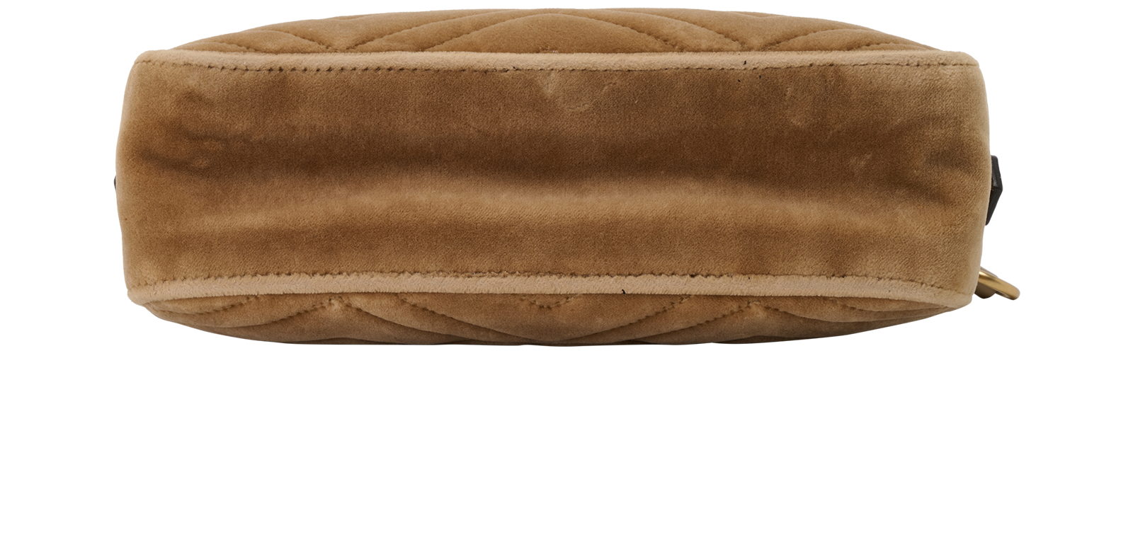 Small GG Marmont Crossbody, &pound;420, Handbags, Taupe, Velvet, Top view